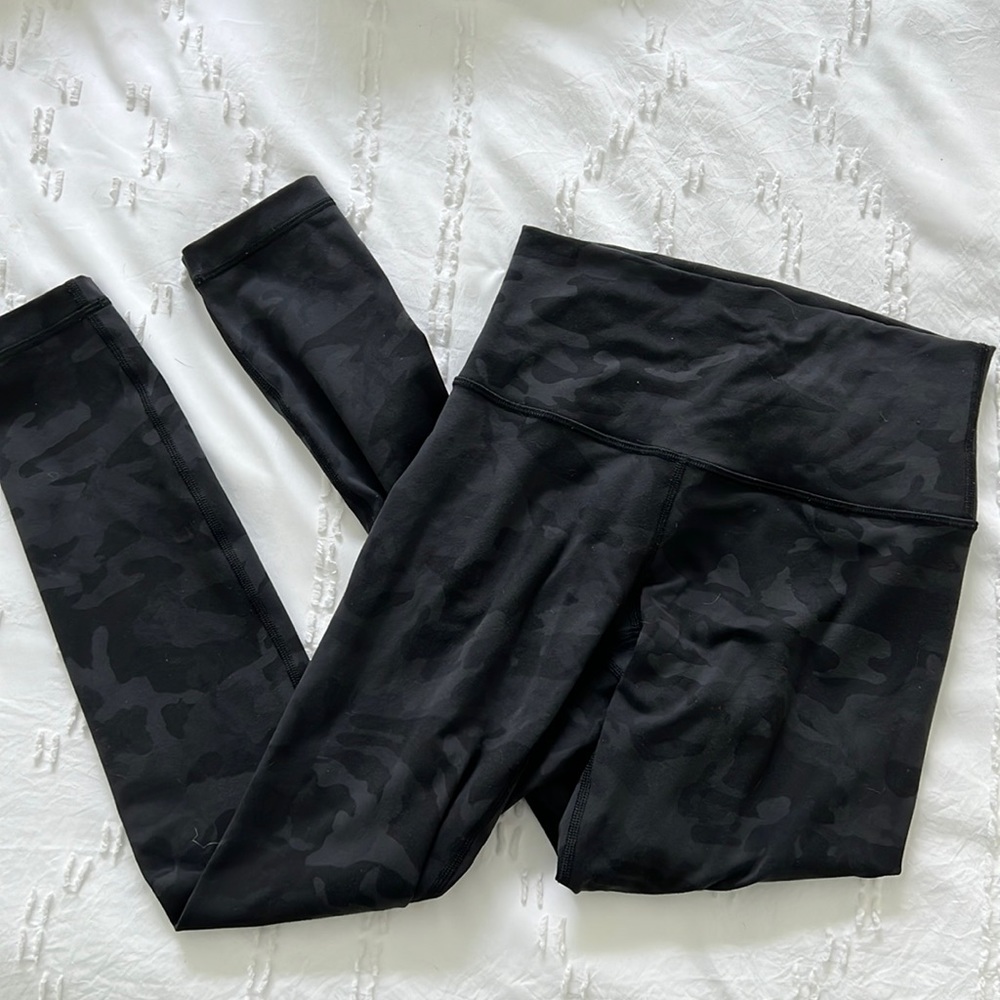 lululemon athletica Black Camo Leggings